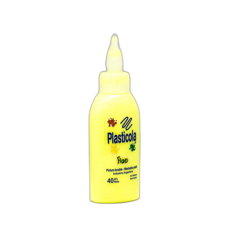PLASTICOLA 35 GRS, FLUO AMARILLO