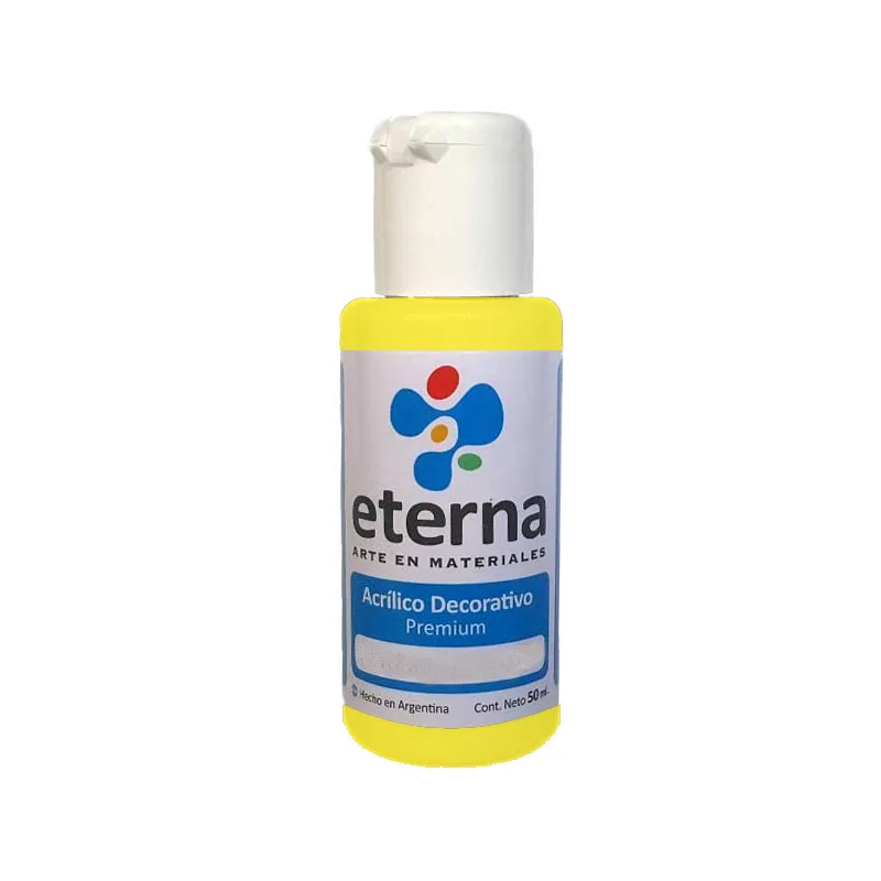 ACRILICO ETERNA 50 ML BASICO 10- AMARILLO LIMON