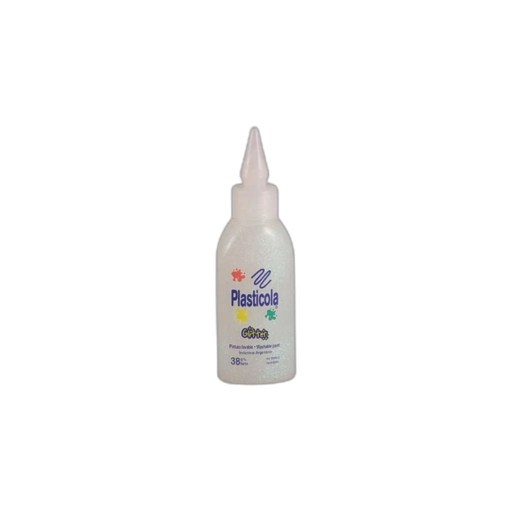 PLASTICOLA 38 GRS, BRILLO BLANCO