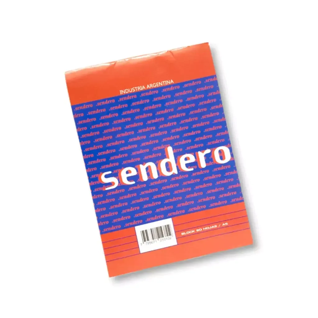 BLOCK SENDERO A5 LISO X 80