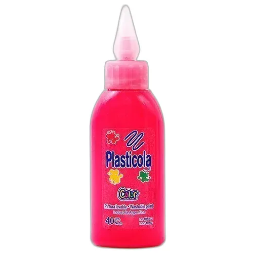 PLASTICOLA 35 GRS, COLOR ROSA